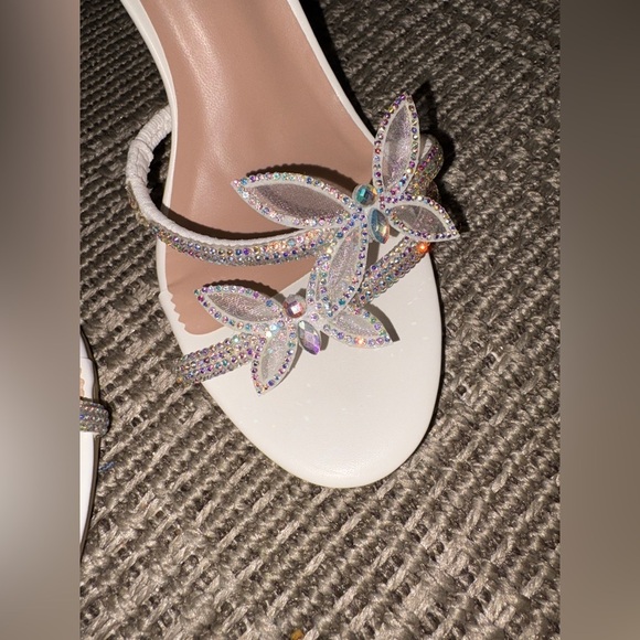 White butterfly heels - Picture 2 of 5